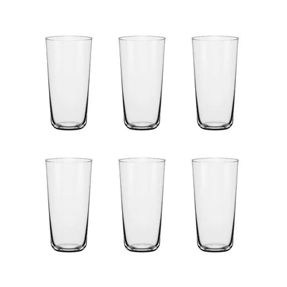 Set of 6 Crystal Glasses for Long Drinks 450 ml Ginga