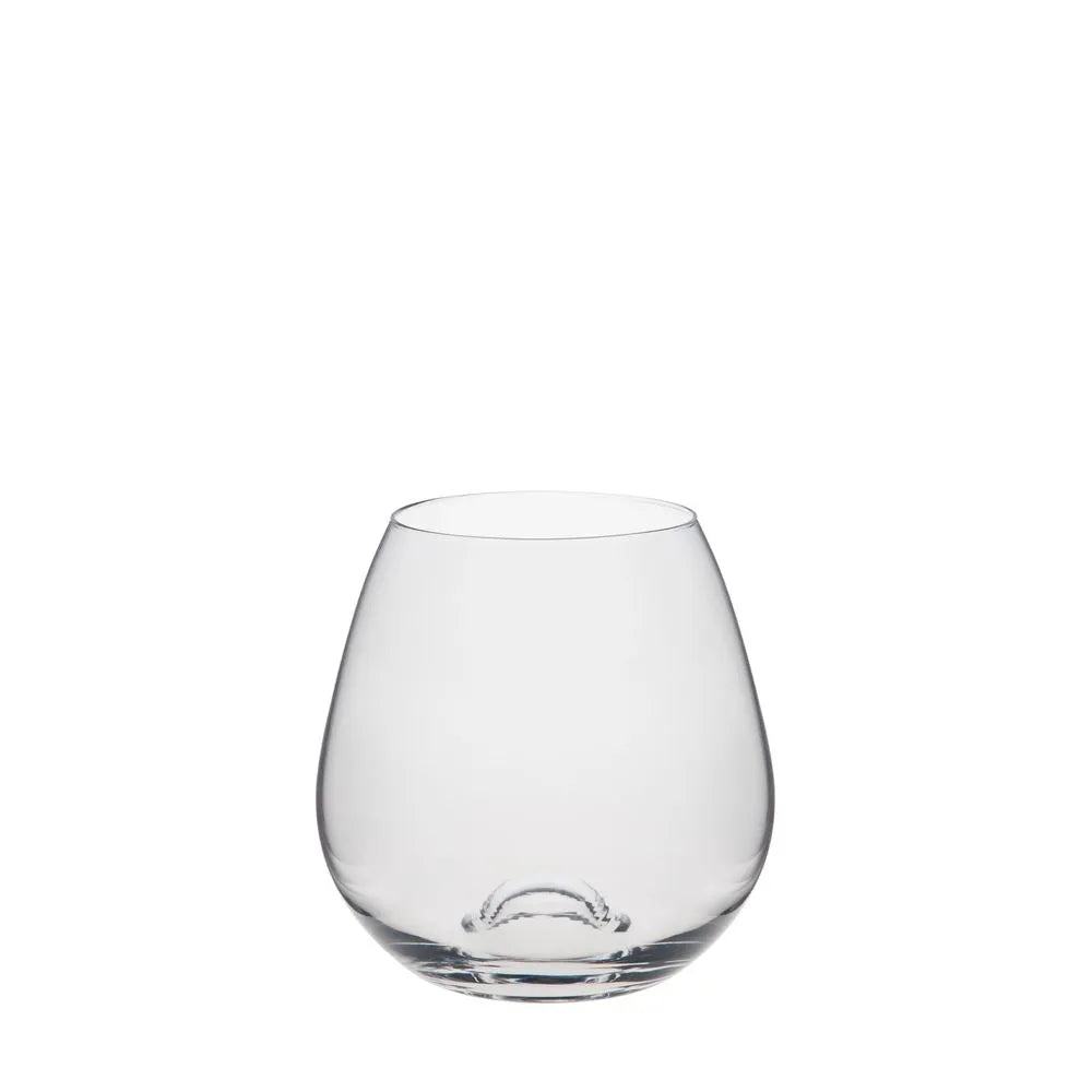 Set of 6 Easy White Wine Crystal Glasses 440 ml