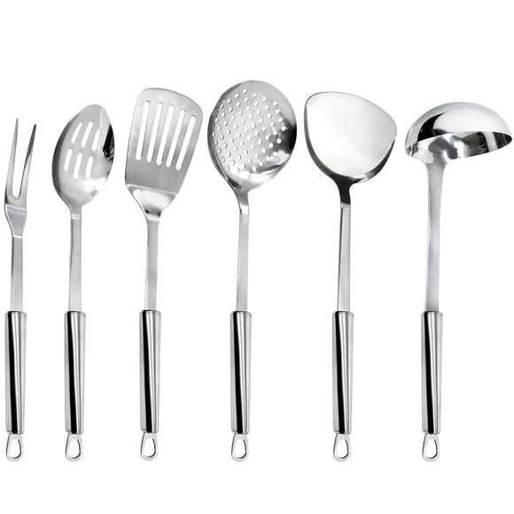 6-Piece Premium Stainless Steel Utensil Set - Kitchen Tools La Ville Casa