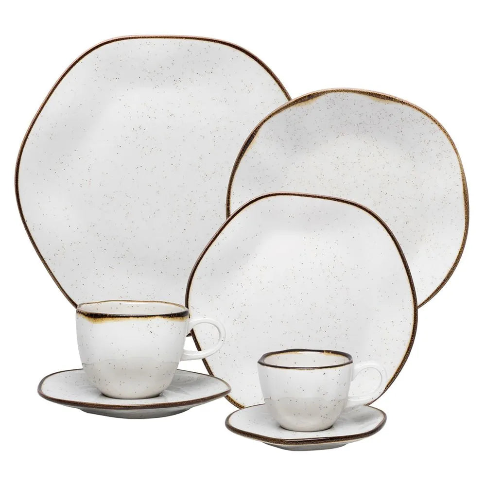 42-Piece Dinnerware, Tea and Coffee Set – Waves