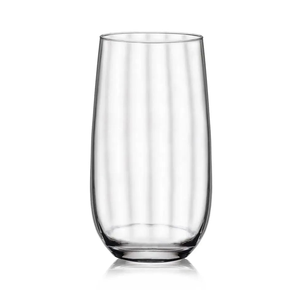Set of 6 Long Drink Crystal Glasses 490 ml Proper Effect