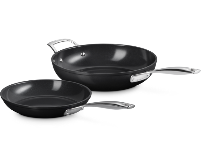 Essential Ceramic Non-Stick Shallow and Deep Frying Pan Set