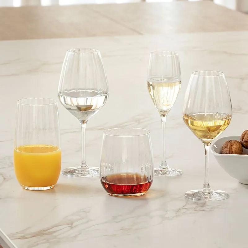 Set of 6 Long Drink Crystal Glasses 490 ml Proper Effect